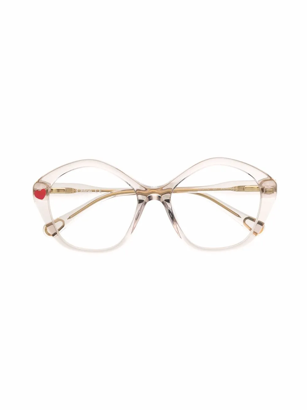 

Chloé Kids transparent-frame glasses - Neutrals