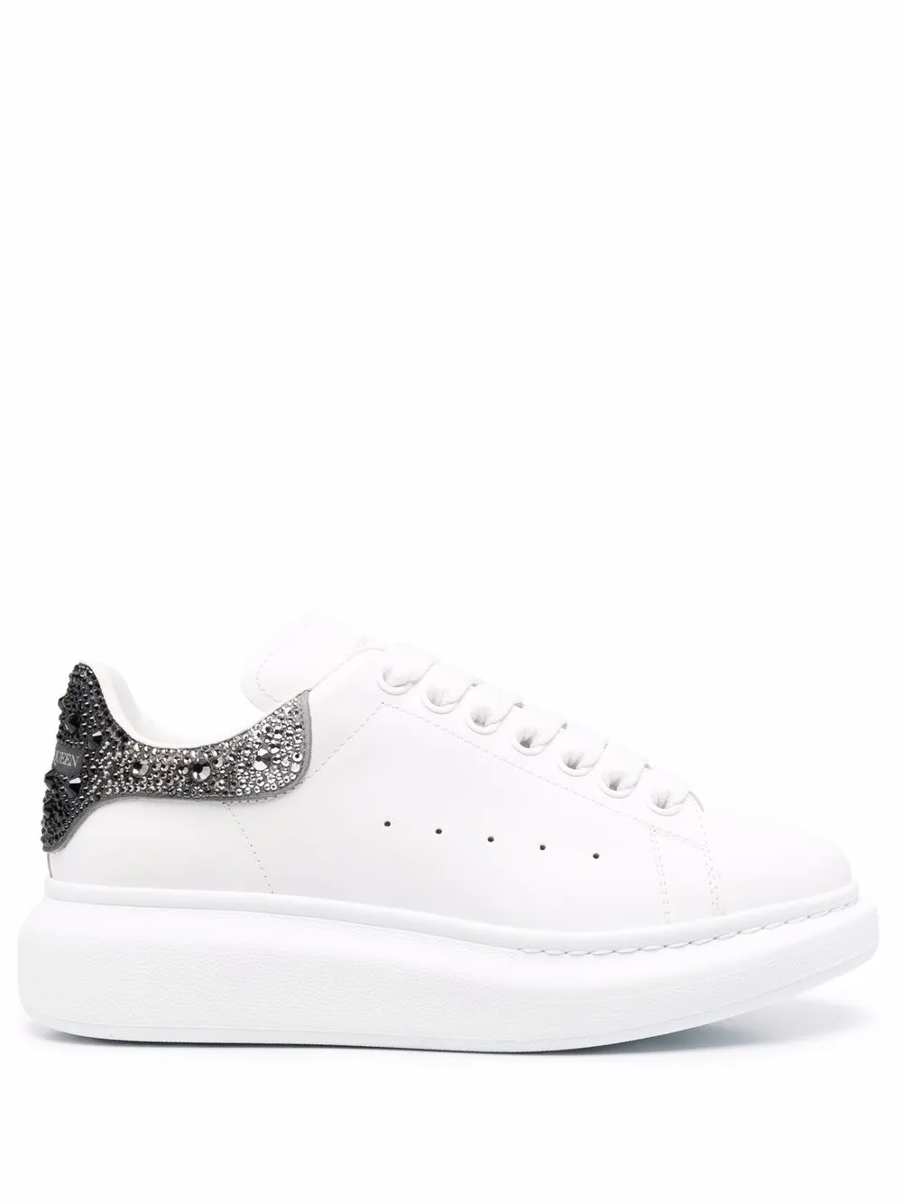 

Alexander McQueen tenis con suela oversize - Blanco
