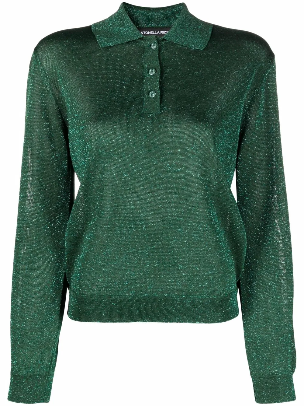 

Antonella Rizza blusa con costura metálica - Verde