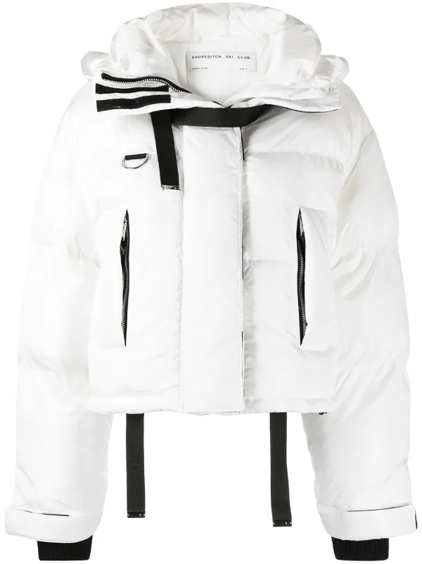 short puffer ski jacket