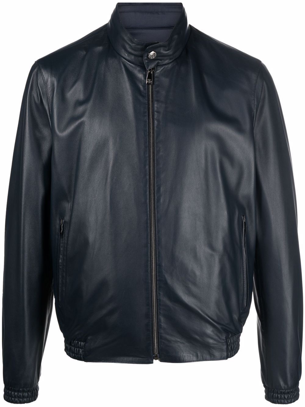 Corneliani Leather Bomber Jacket - Farfetch