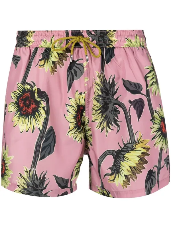 Paul Smith sunflower-print Swim Shorts 