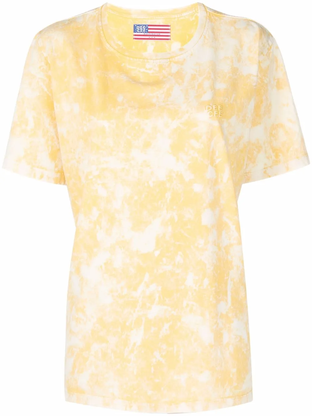 

WASHINGTON DEE CEE playera con estampado tie-dye - Amarillo