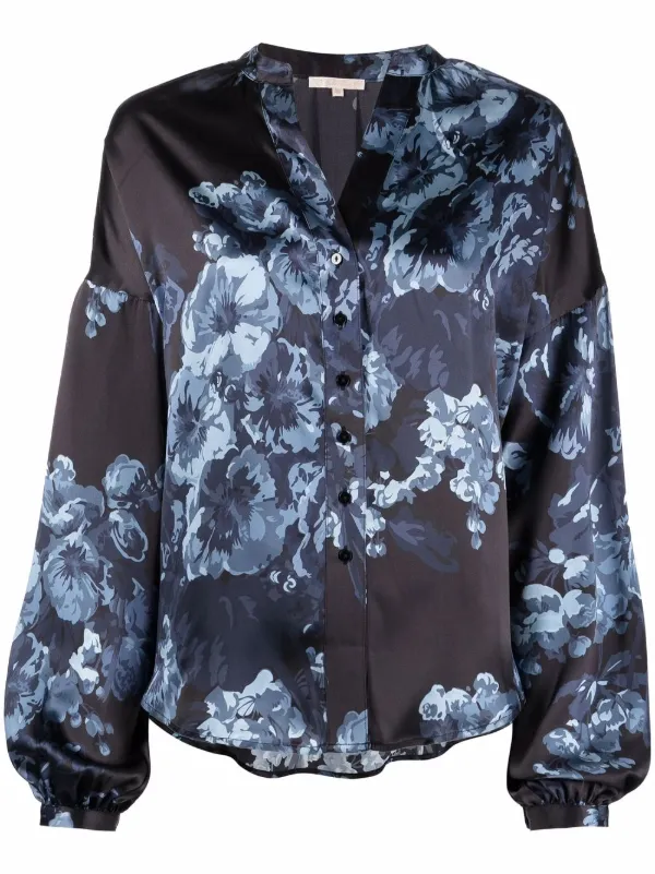 Gold Hawk floral-print long-sleeve 