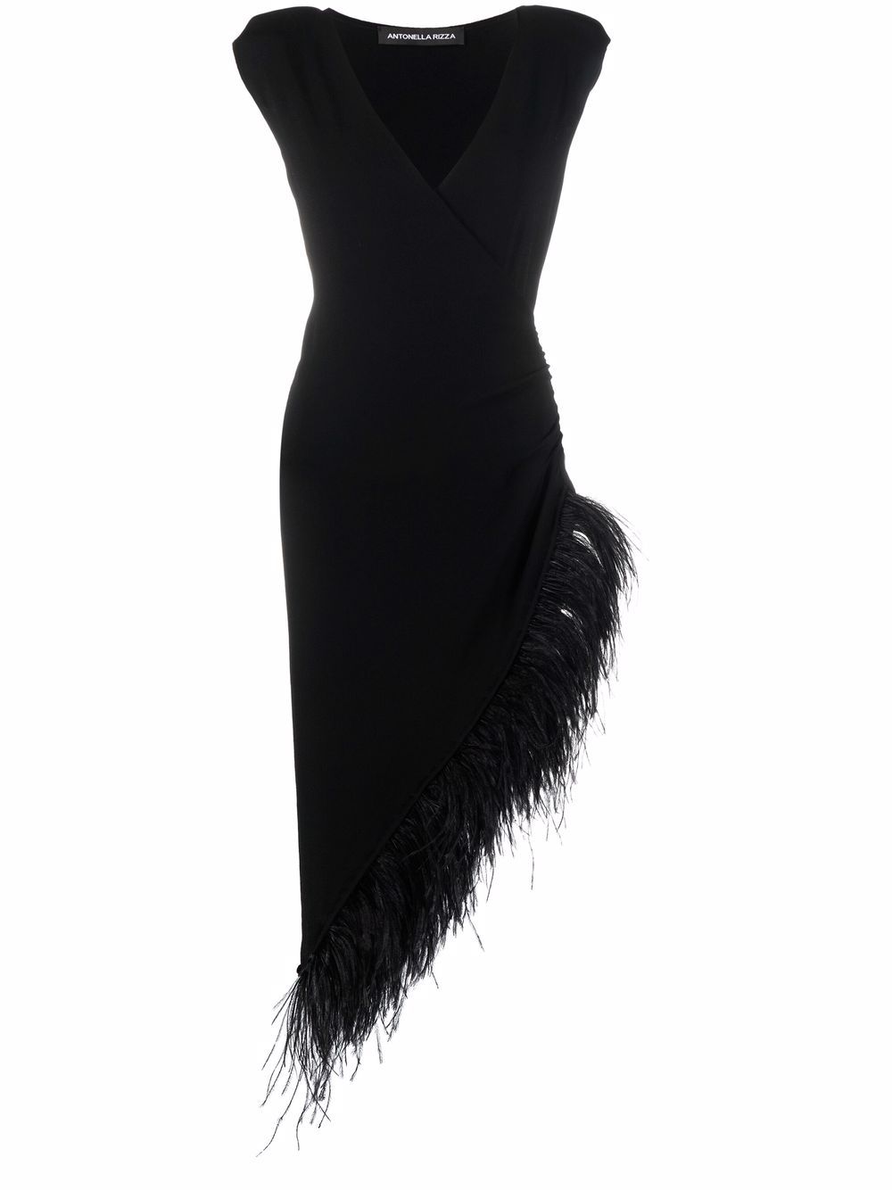 фото Antonella rizza eva feather-trimmed dress