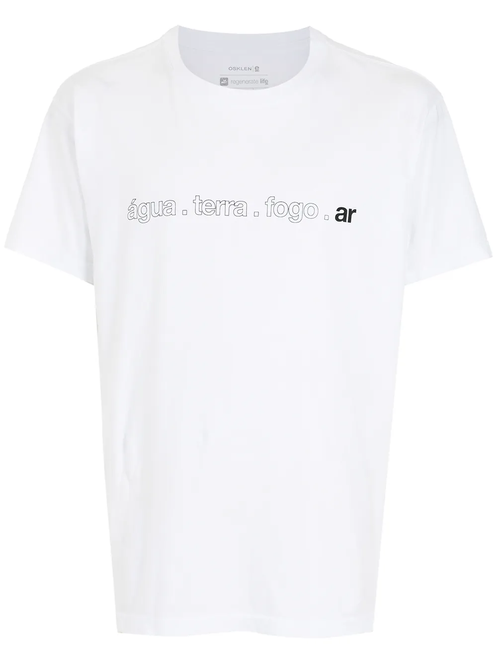 

Osklen playera con estampado gráfico - Blanco