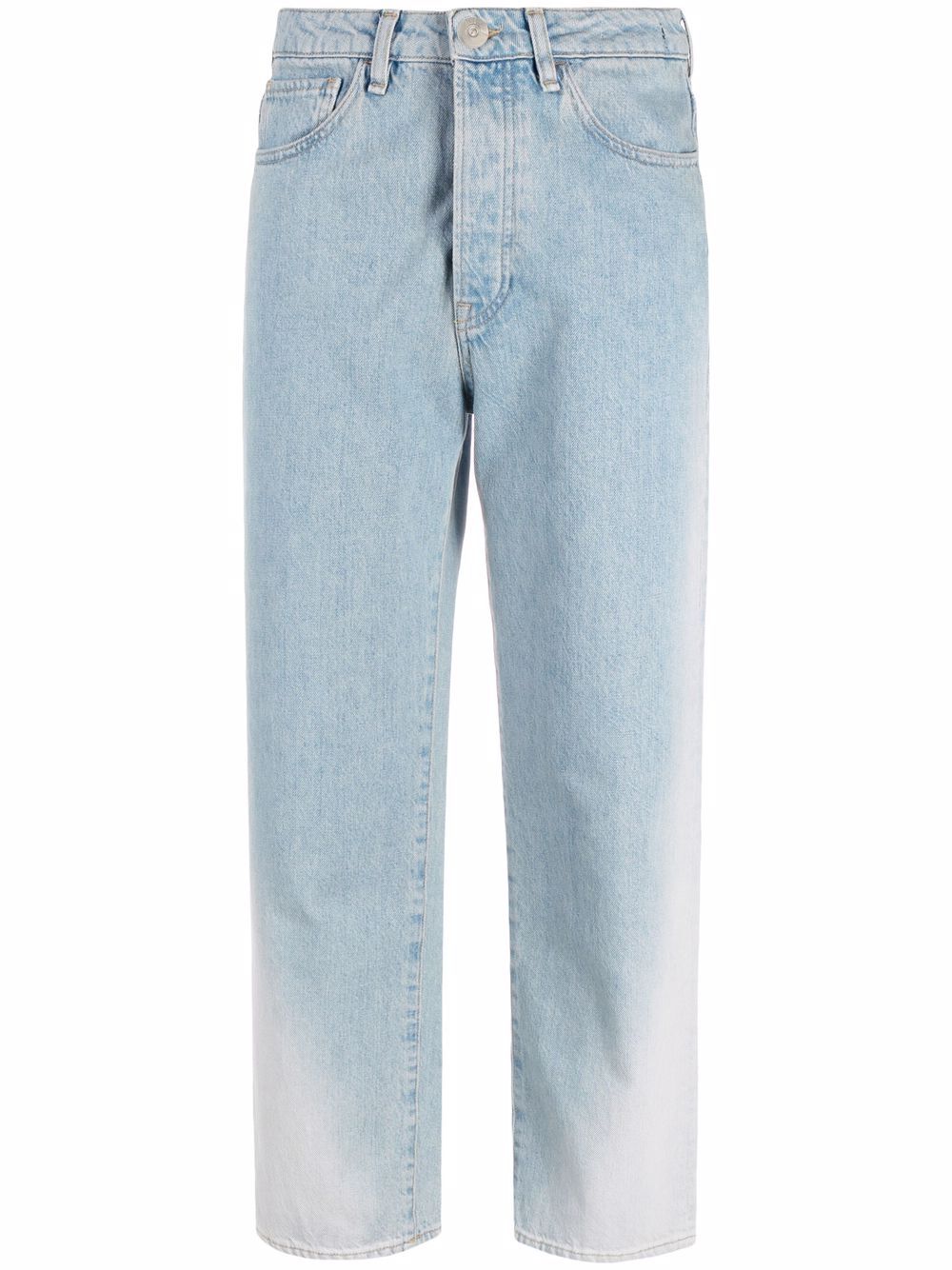фото 3x1 прямые джинсы с прорезями
