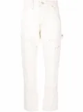 FRAME multiple-pocket straight-leg trousers - White
