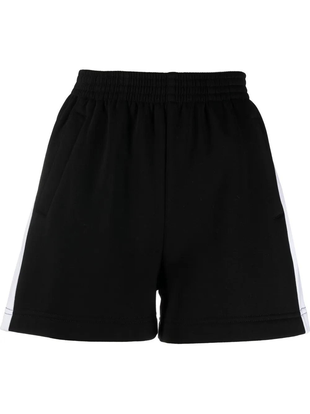 

Elie Saab shorts con rayas laterales - Negro