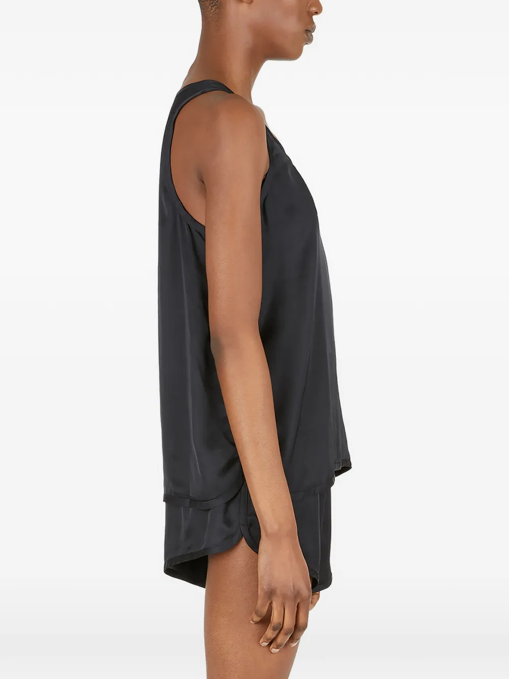  More Joy Shorts Mit Abgerundetem Saum   Schwarz 