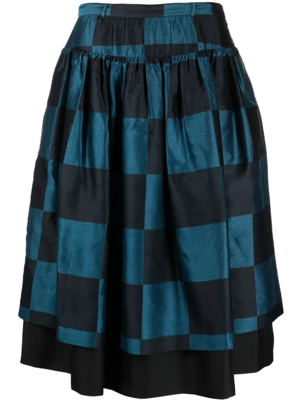 Valentino Garavani Pre-Owned ヴァレンティノ 1980s グリッドプリント  