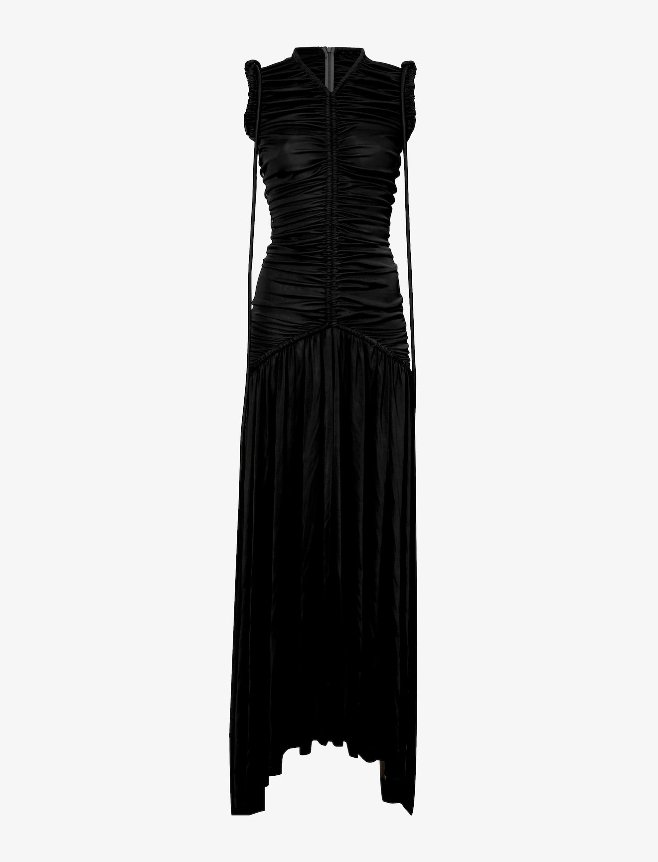 Viscose Jersey Sleeveless Ruched Dress #3