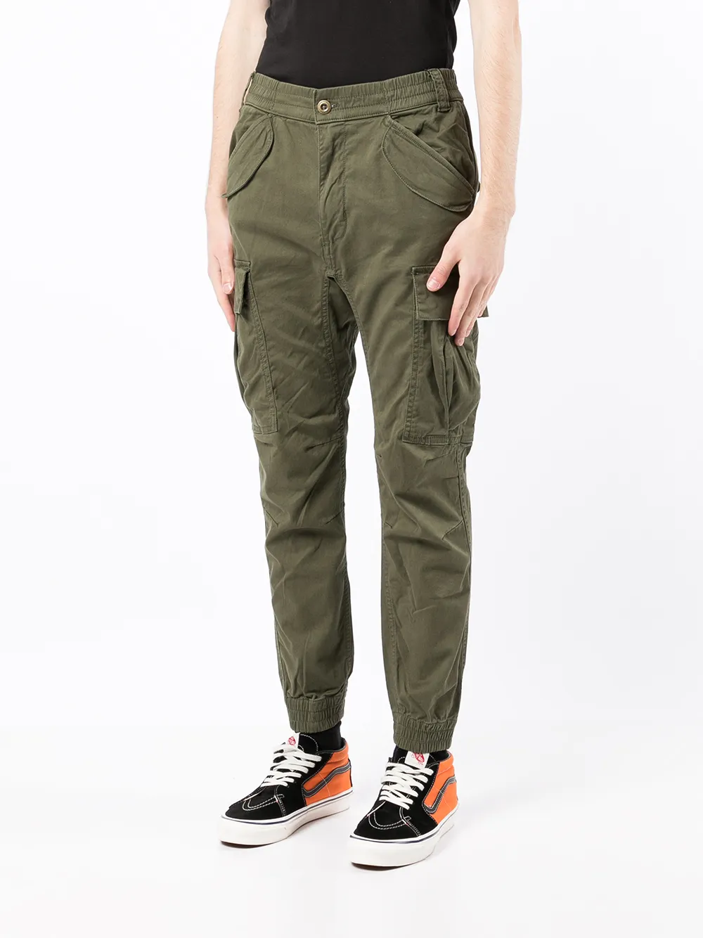  Alpha Industries Fitted Cargo Trousers - Green 