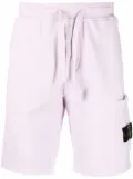 Stone Island logo-patch track shorts - Pink