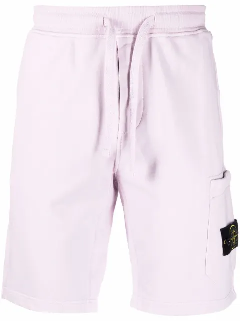 Stone Island logo-patch track shorts