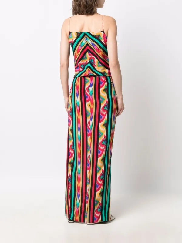Balmain abstract-print Silk Dress 