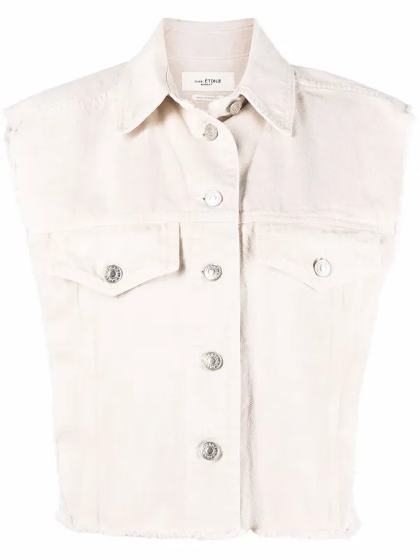 sleeveless denim jacket 