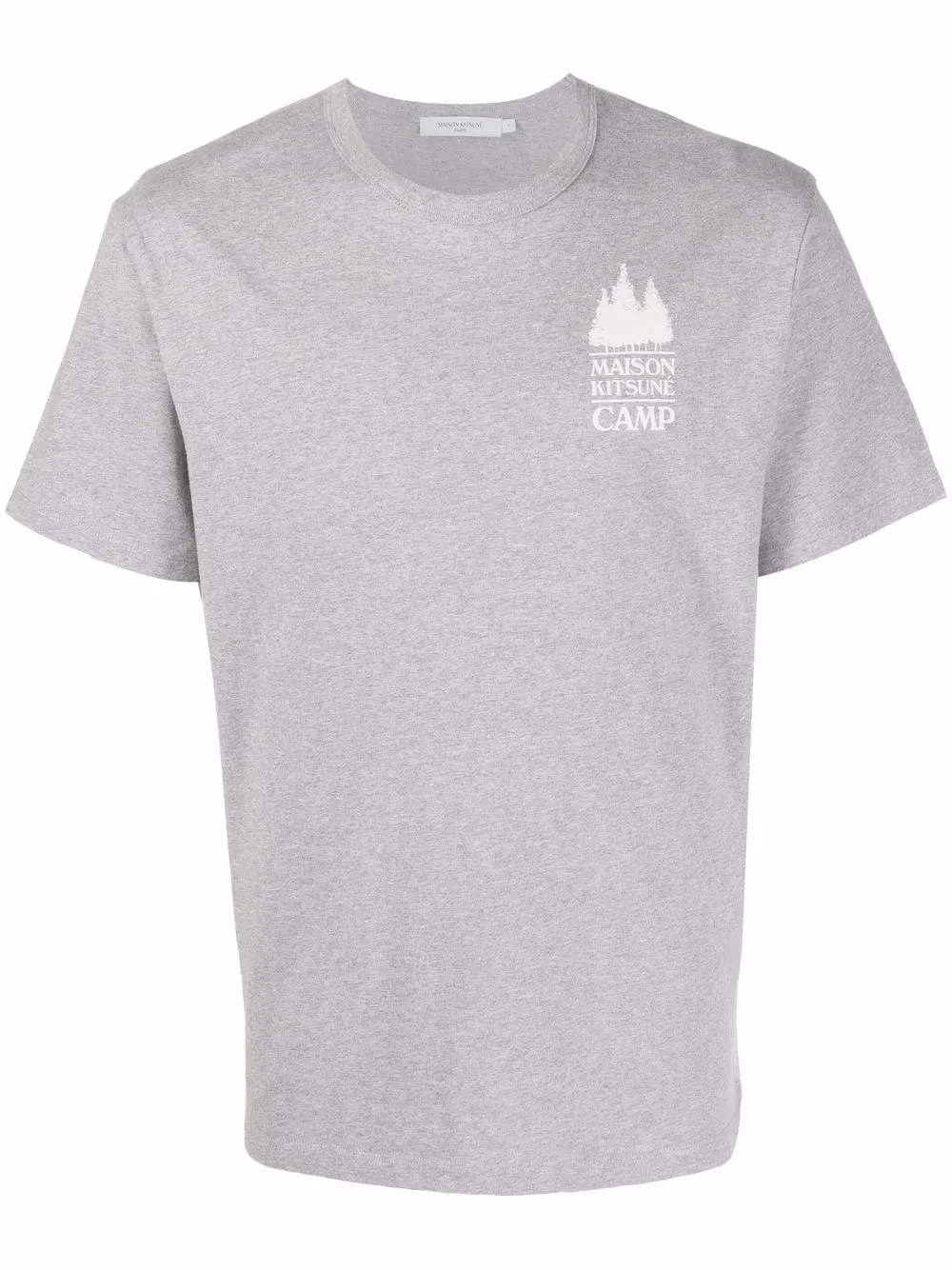 

Maison Kitsuné playera con logo estampado - Gris