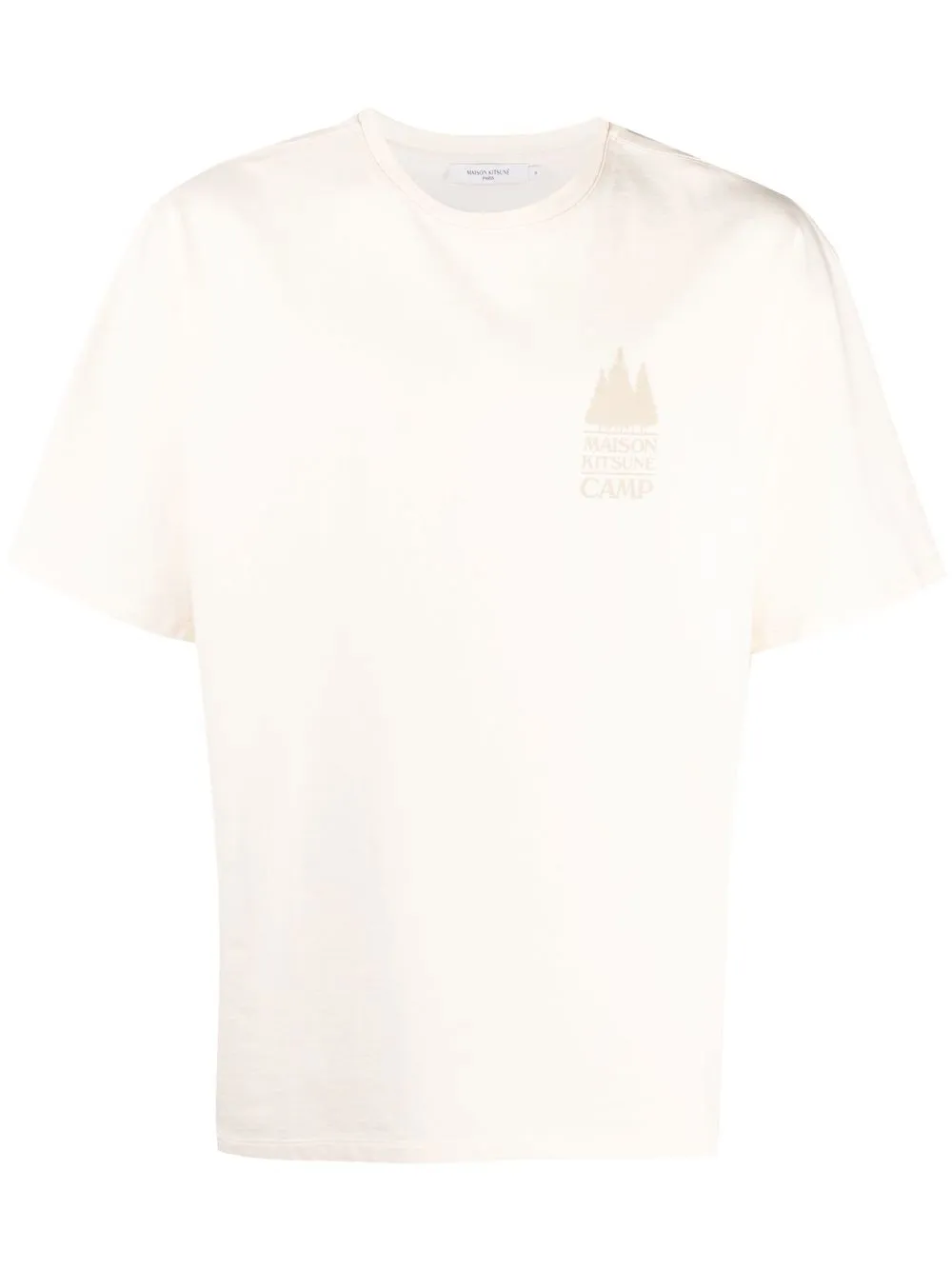 

Maison Kitsuné logo-print short-sleeved T-shirt - Neutrals