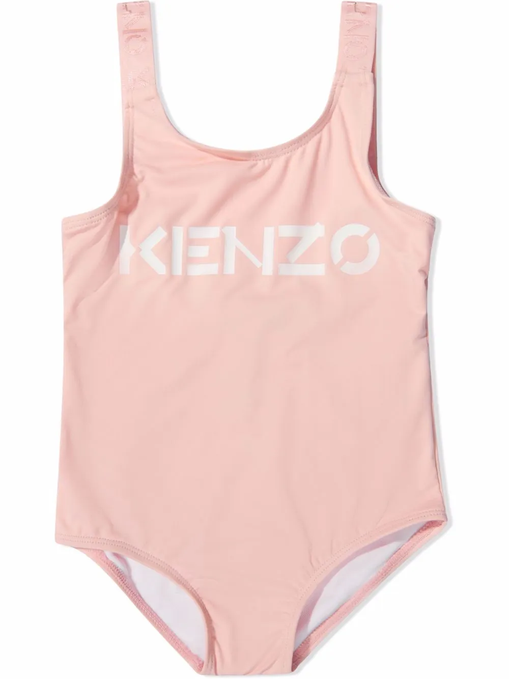 

Kenzo Kids traje de baño con logo estampado - Rosado