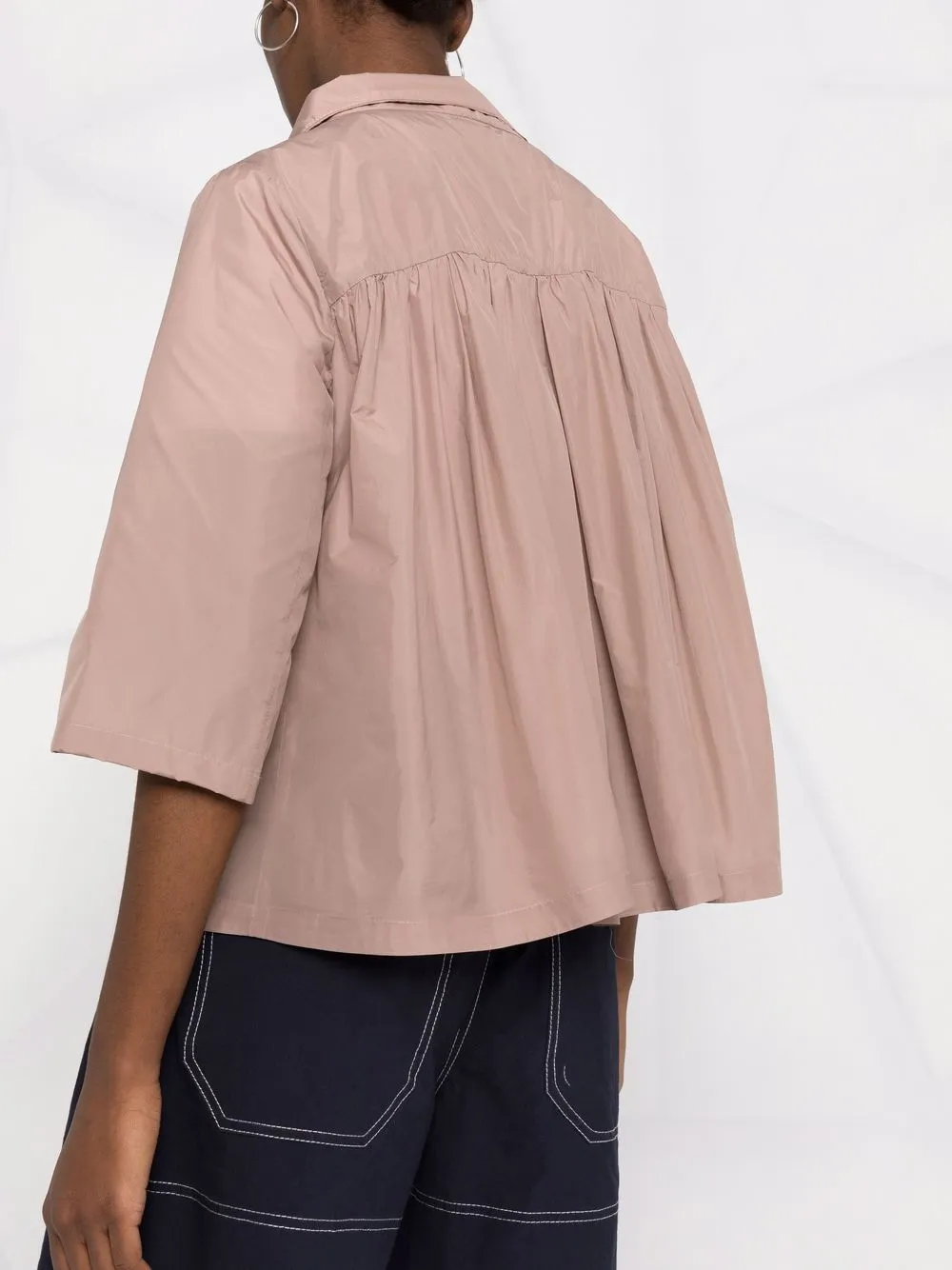 Herno Jack met cropped mouwen Roze