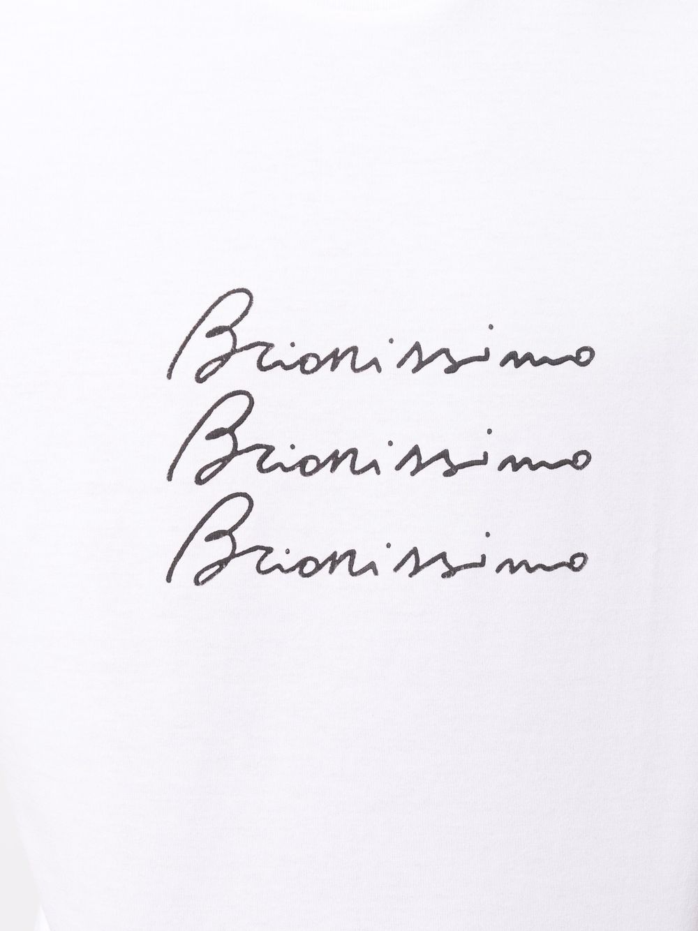 фото Brioni футболка с надписью