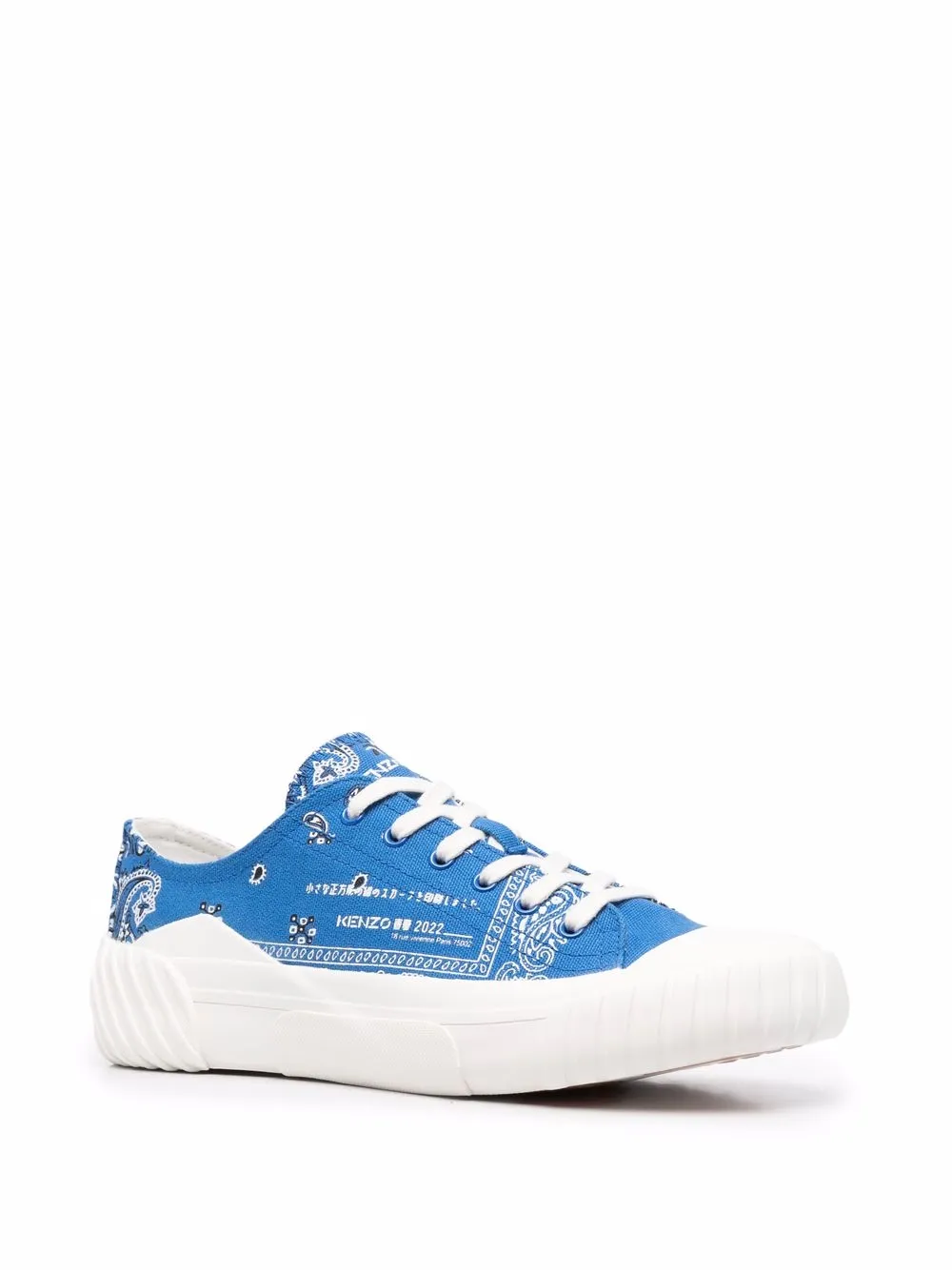 Kenzo Sneakers met bandanaprint - Blauw