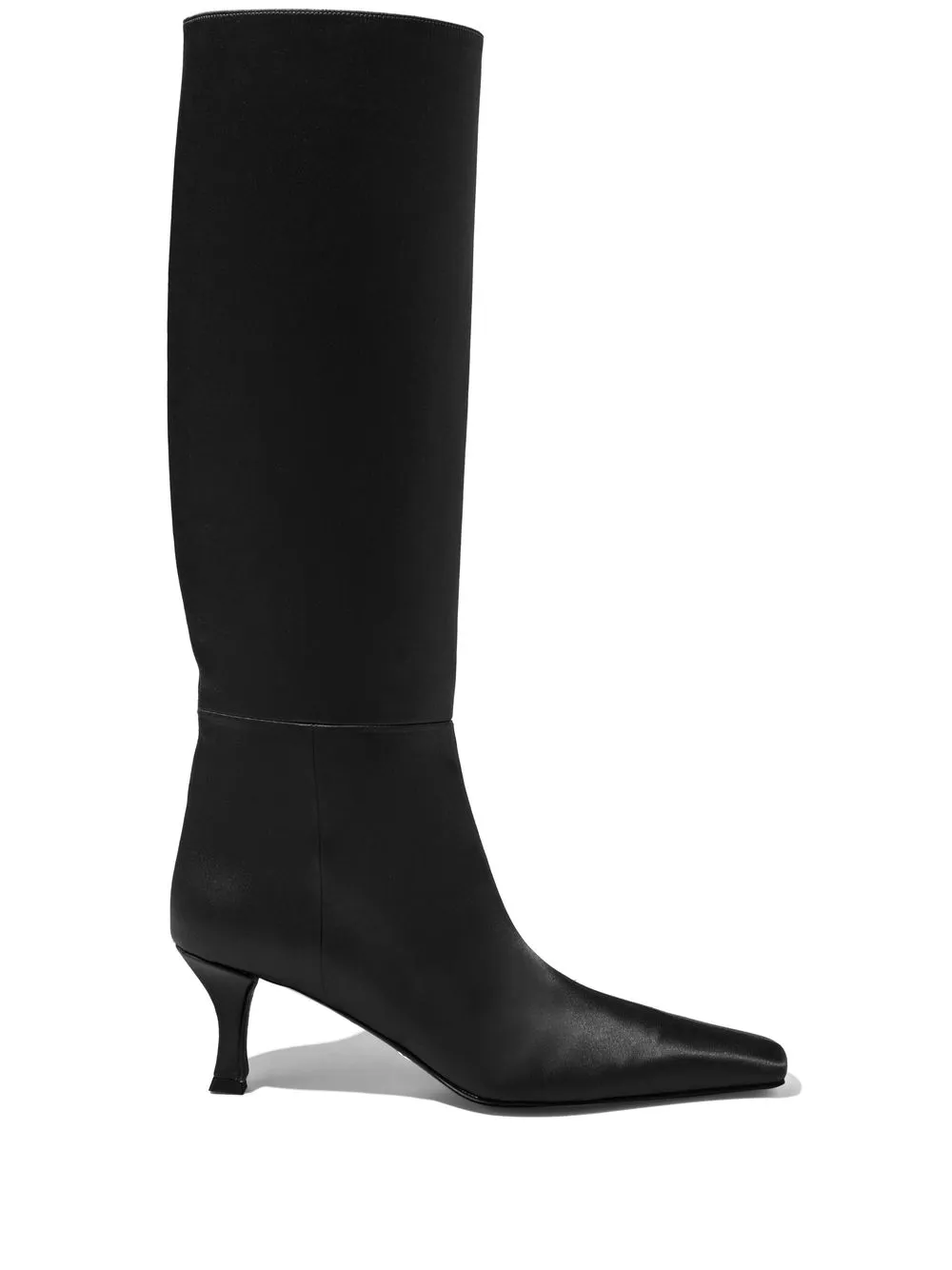 

Proenza Schouler Trap satin knee-high boots - Black