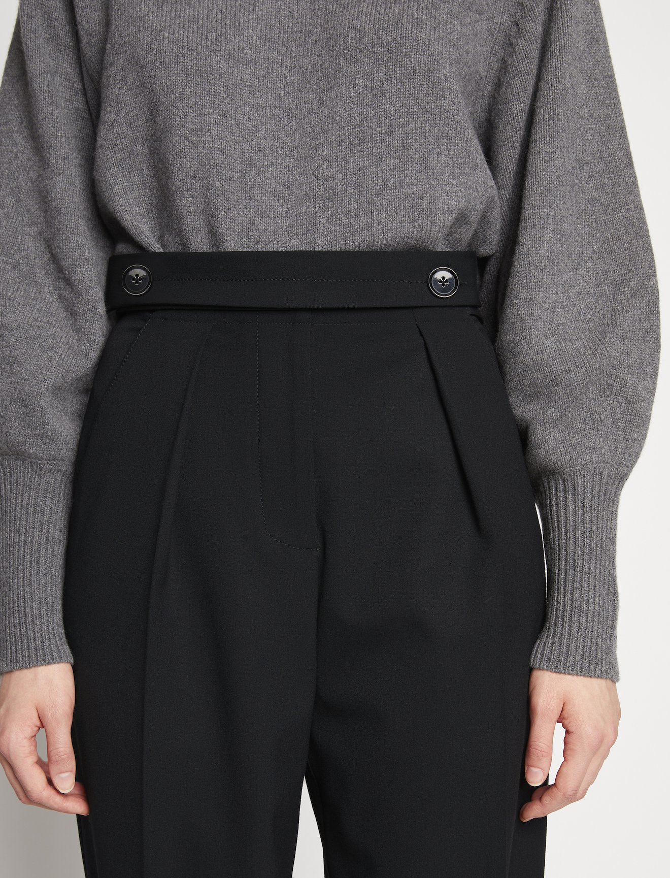 Lightweight Wool Pants in black | Proenza Schouler