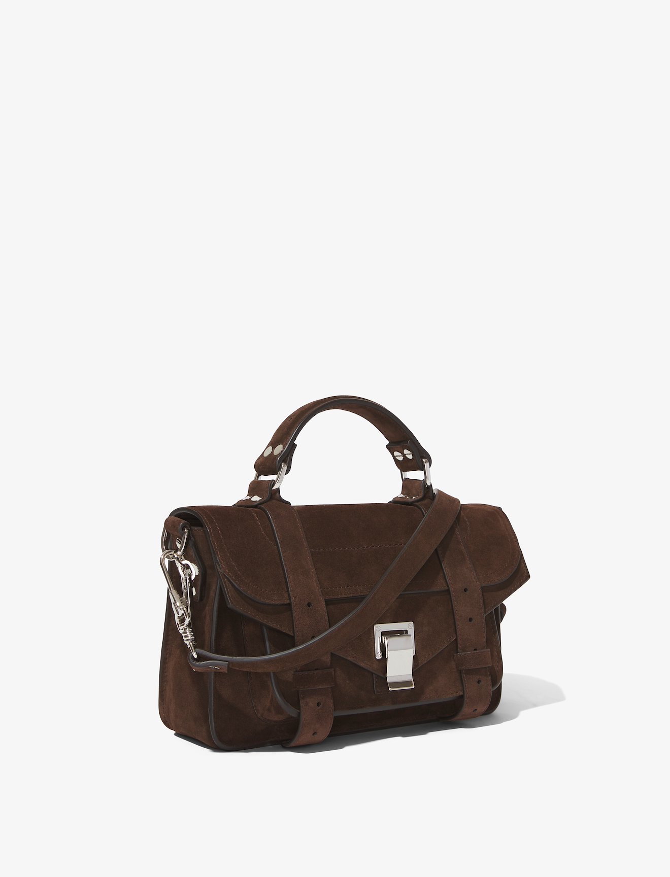 Suede PS1 Tiny Bag in brown | Proenza Schouler