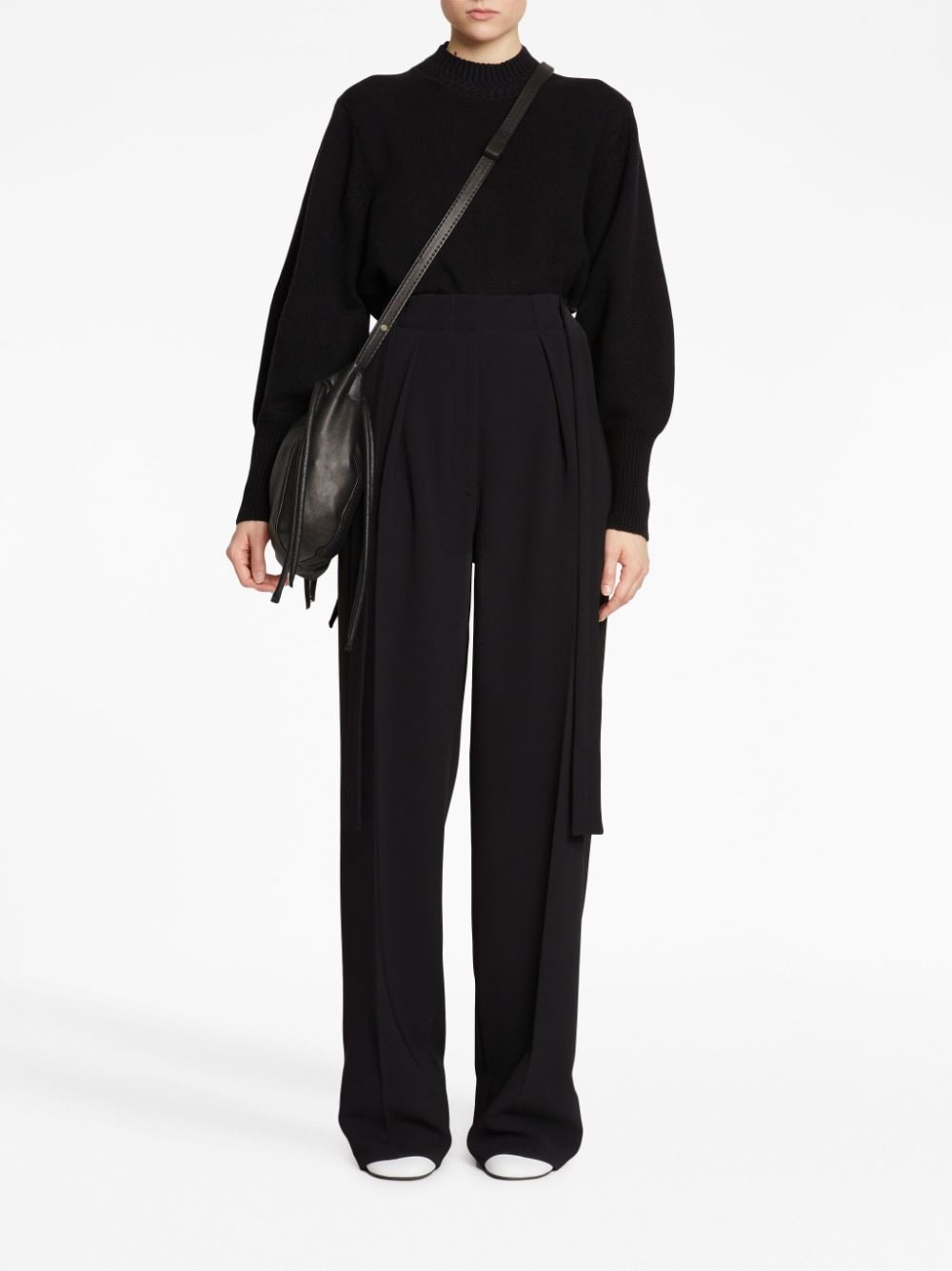 Shop Proenza Schouler Drawstring Shoulder Bag In Black