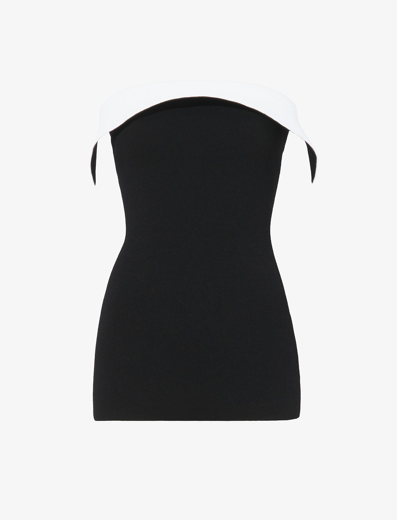 Textured Viscose Strapless Knit Top #5