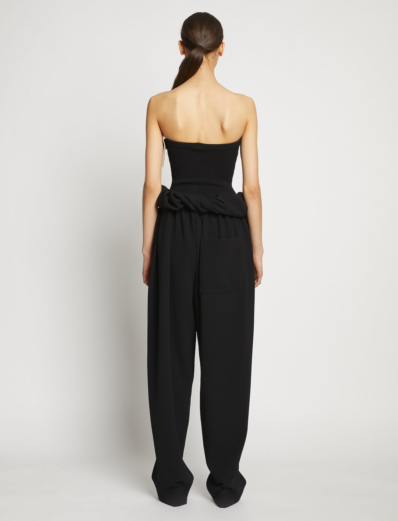 Textured Viscose Strapless Knit Top #3