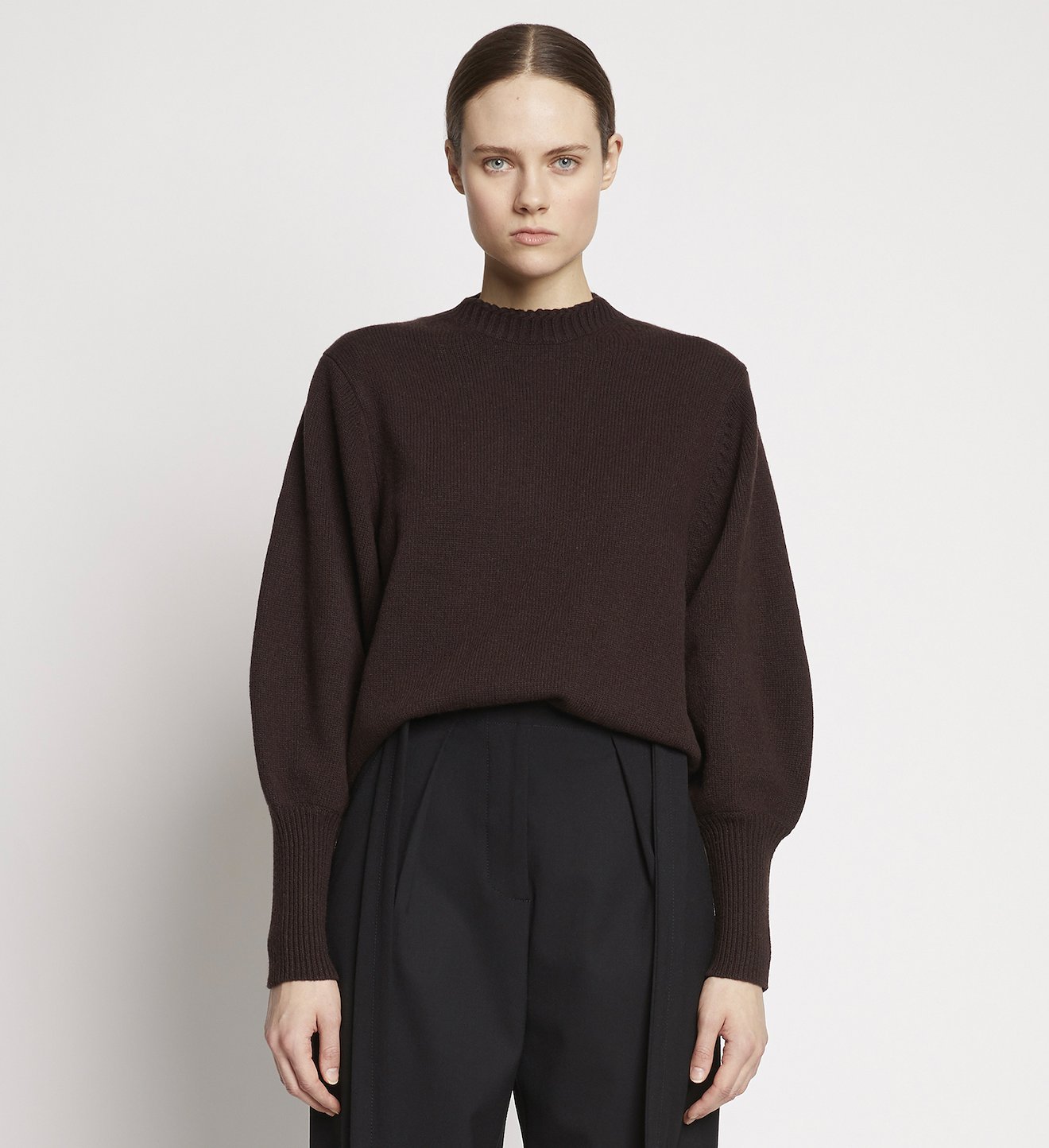 Eco Cashmere Balloon Sleeve Sweater