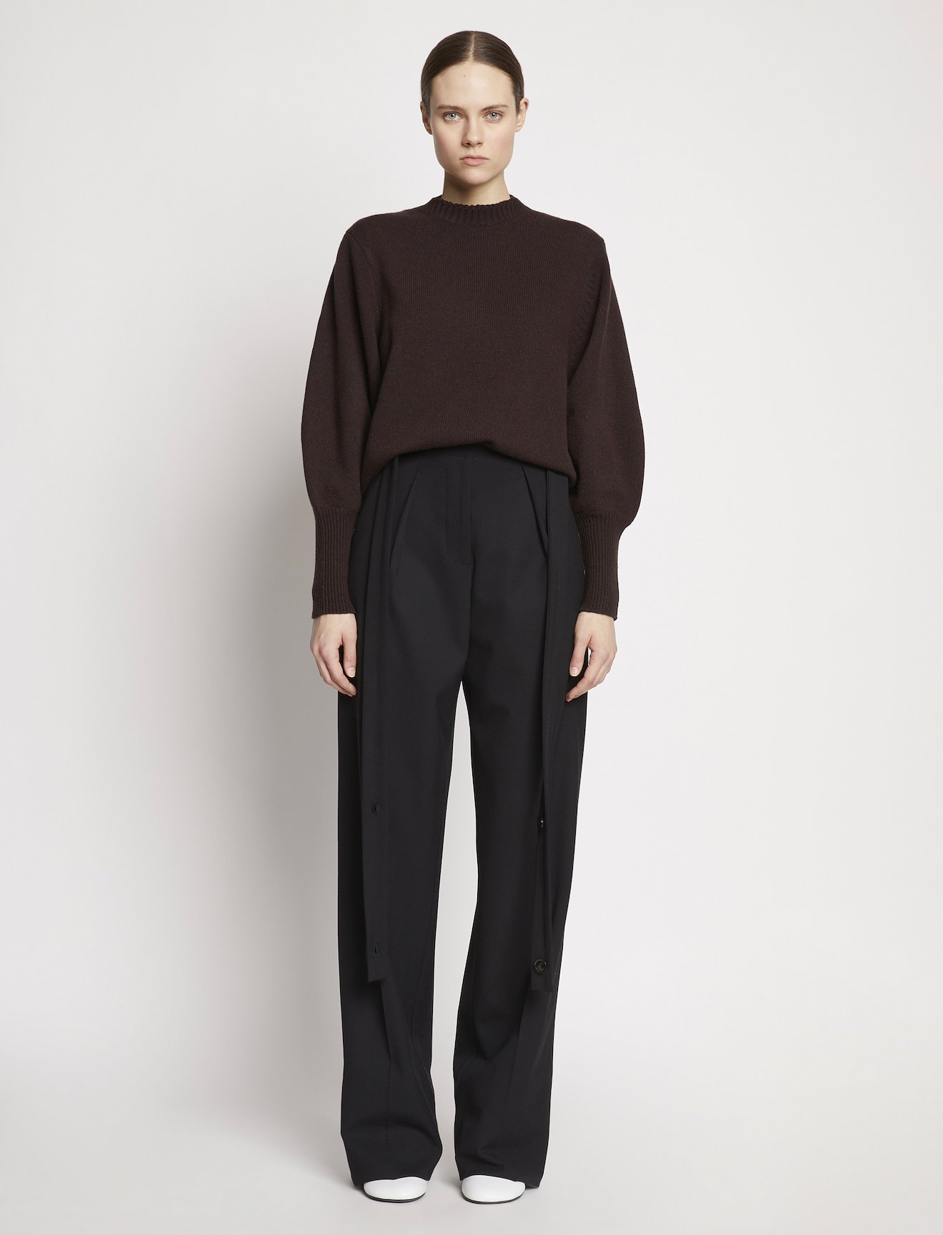 Eco Cashmere Balloon Sleeve Sweater #1