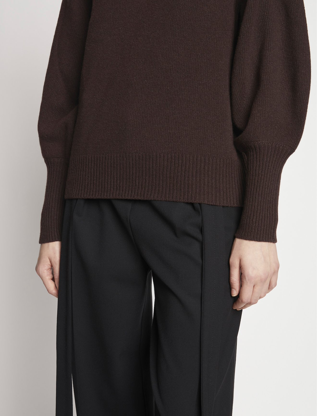 Eco Cashmere Balloon Sleeve Sweater #4