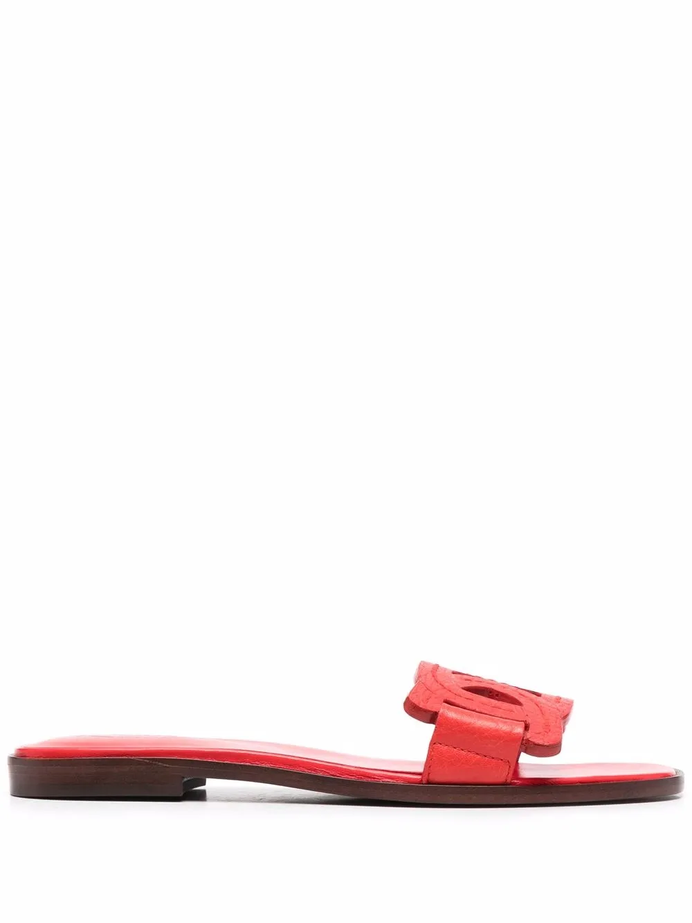 

Tod's woven effect strap sandals - Red