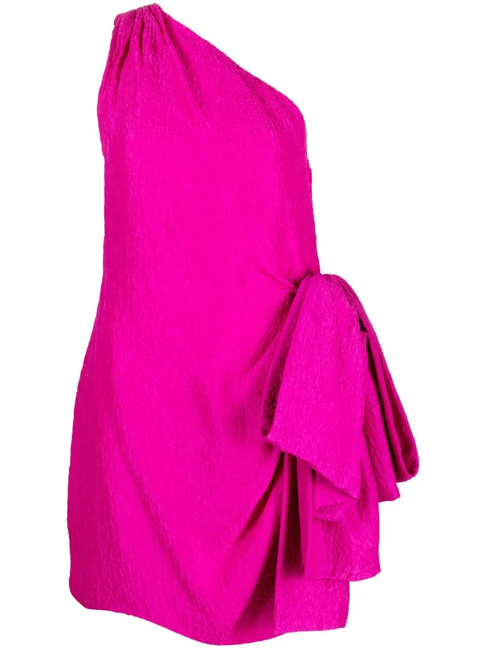 

Yves Saint Laurent Pre-Owned 1980s knot detail single-shoulder dress - Pink