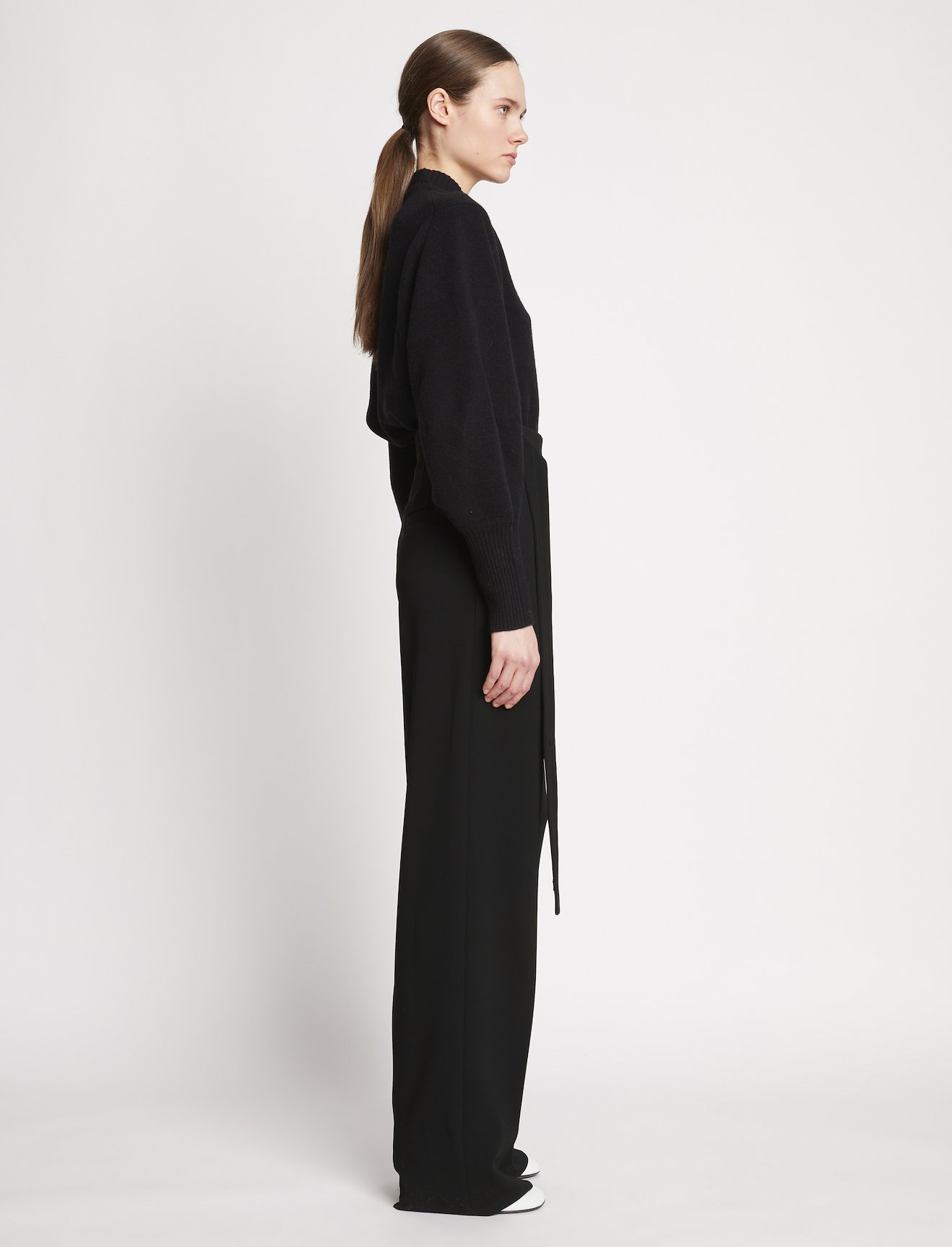 Matte Viscose Crepe Pants #1