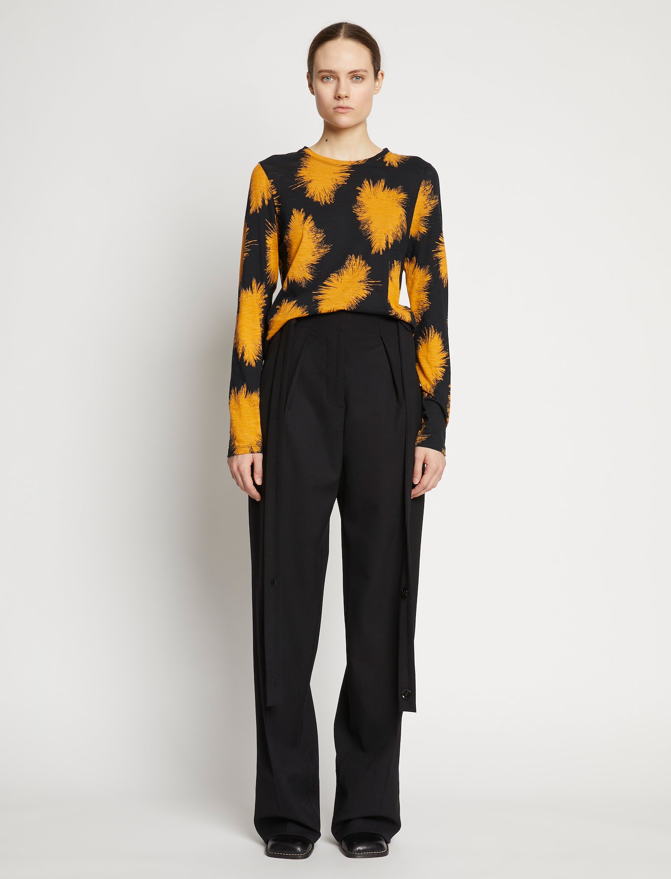 Feather Dot Print T-Shirt #1