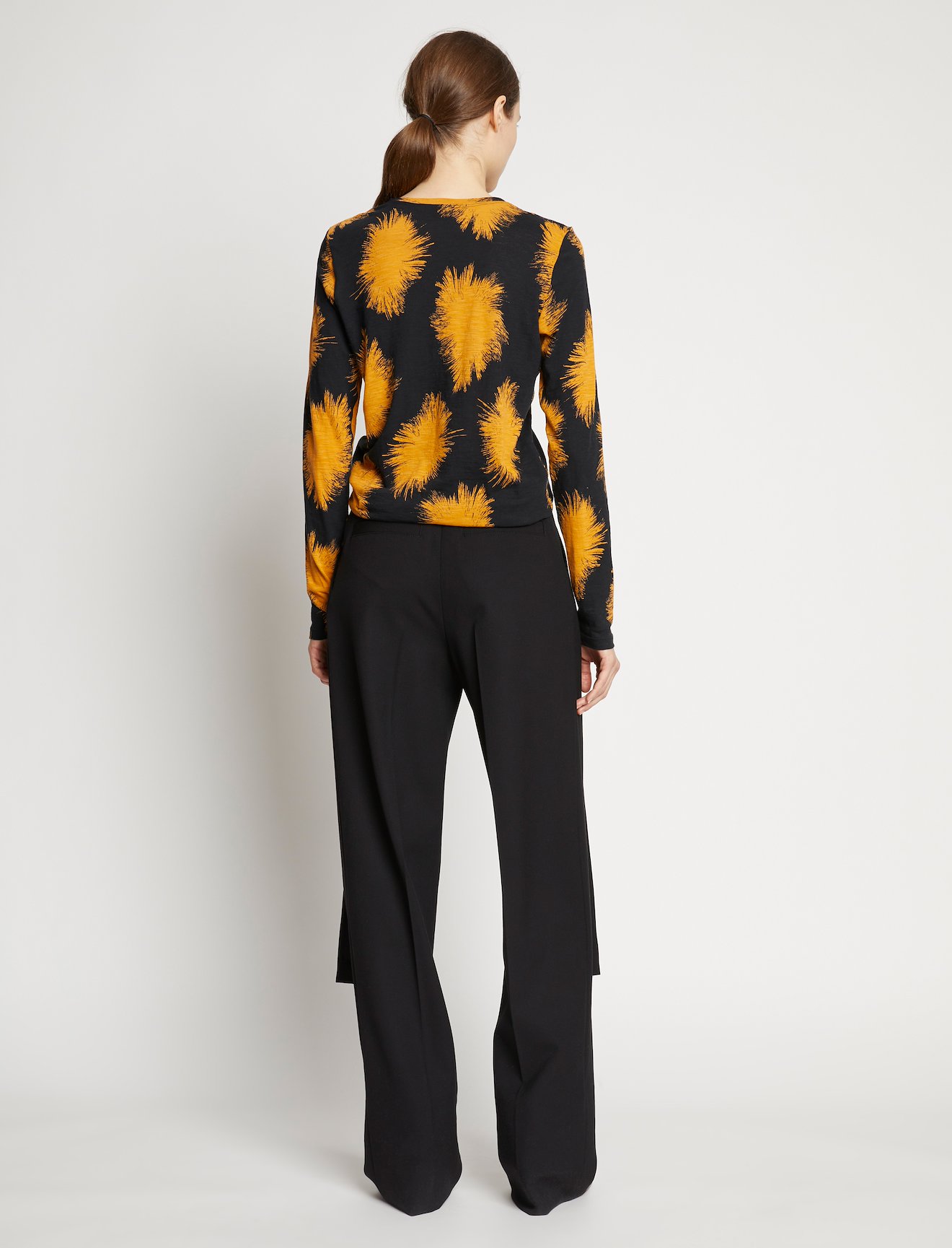 Feather Dot Print T-Shirt #3