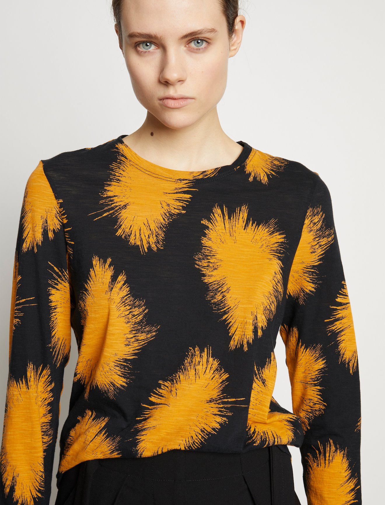 Feather Dot Print T-Shirt #4