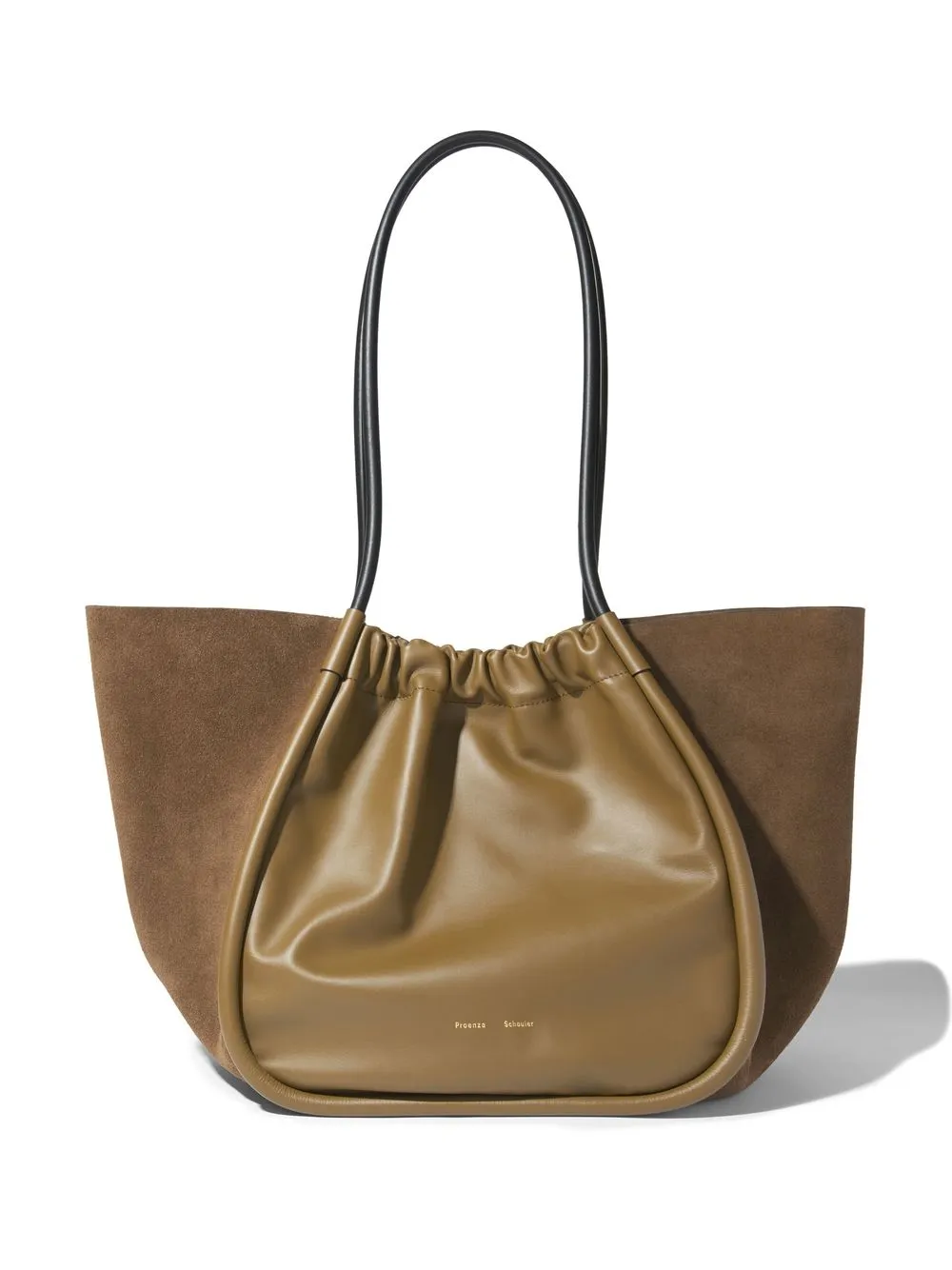 

Proenza Schouler XL Ruched suede tote bag - Brown