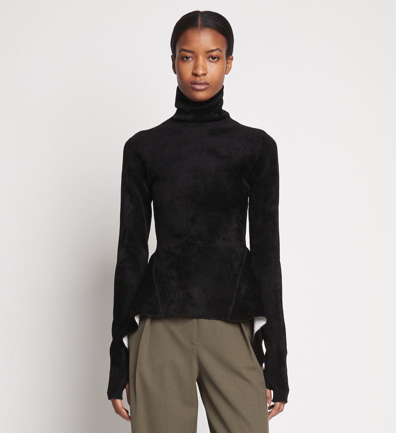 Compact Velvet Knit Top