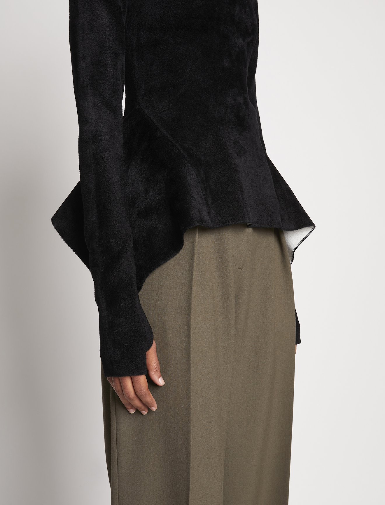 Compact Velvet Knit Top #4