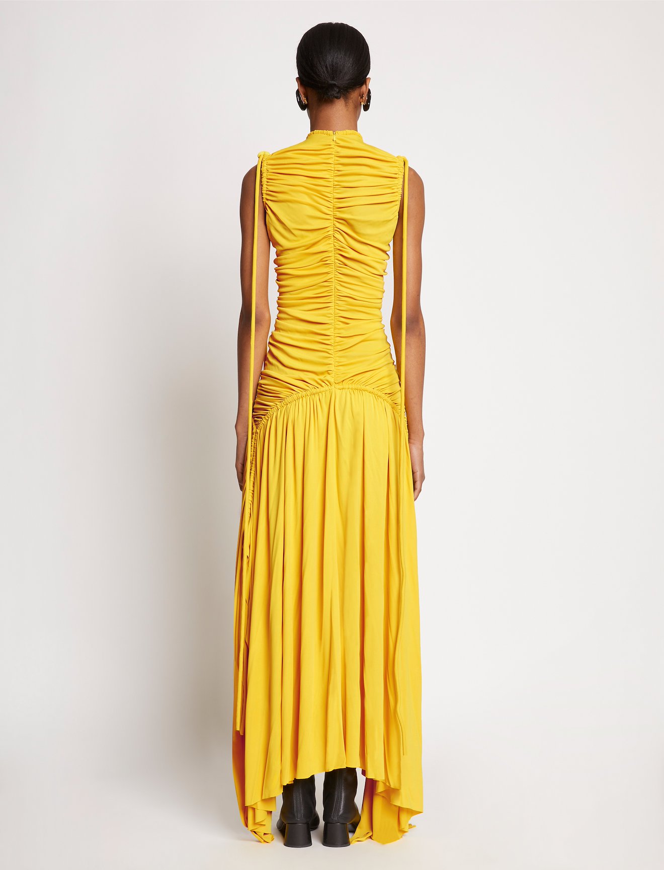 Viscose Jersey Sleeveless Cinched Dress #2