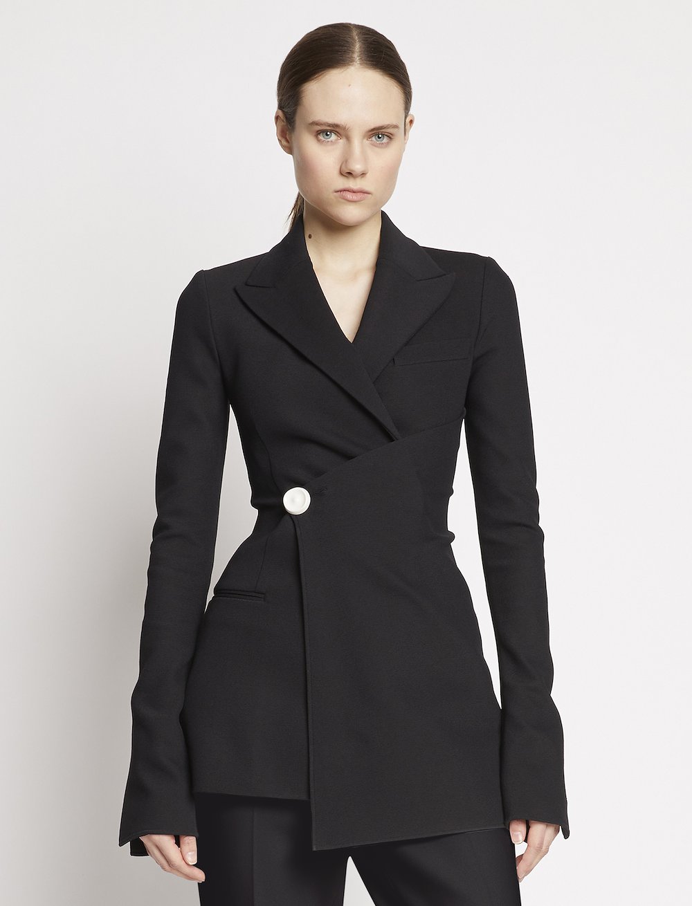 Bi-Stretch Crepe Cinched Jacket