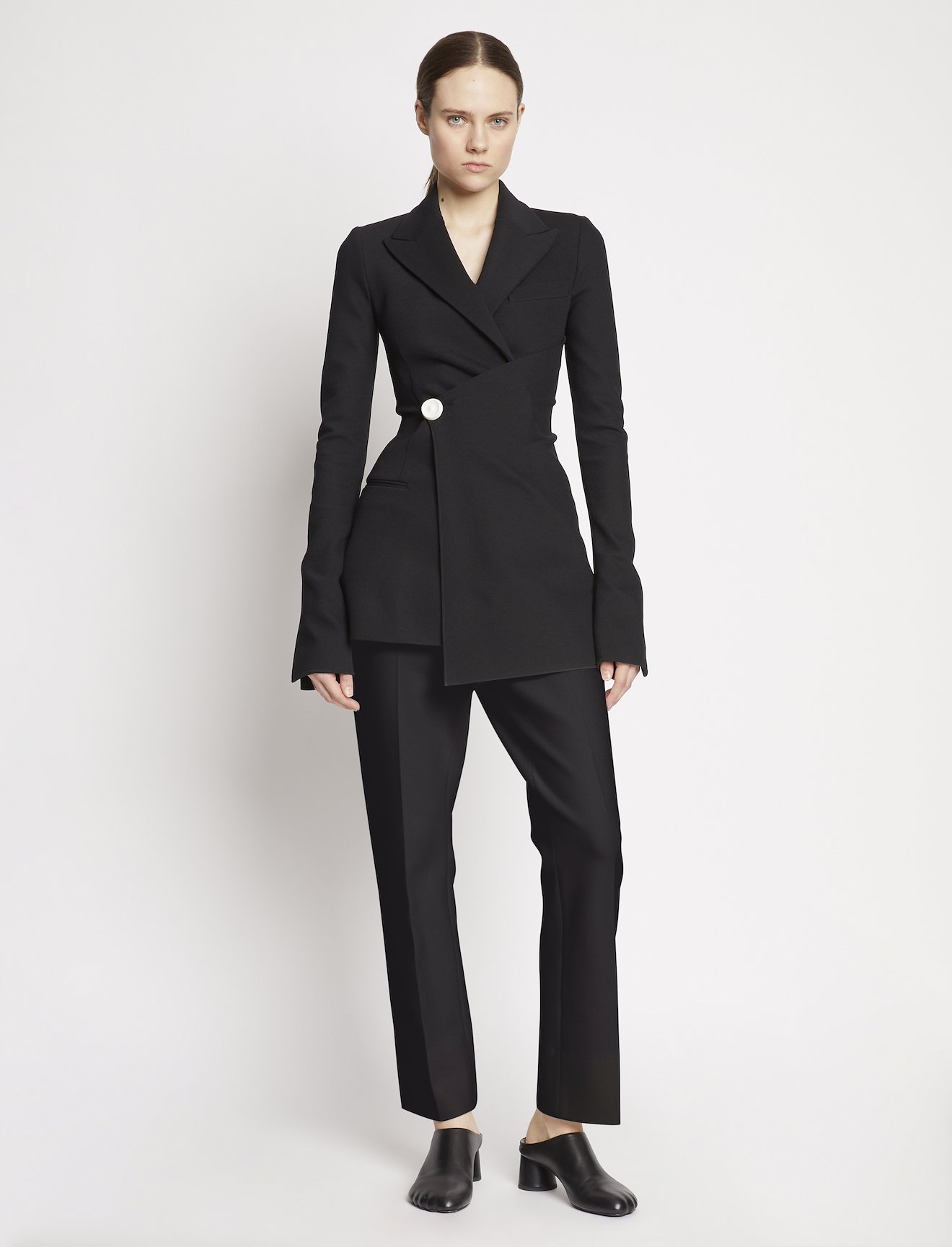 Bi-Stretch Crepe Cinched Jacket #1