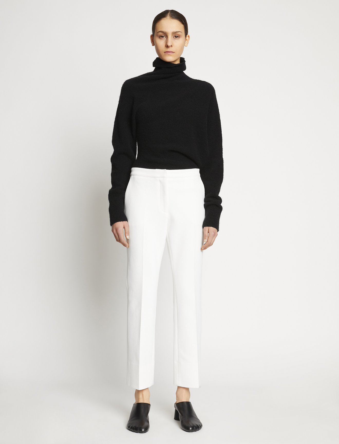 Fuzzy Boucle Twisted Sweater #1