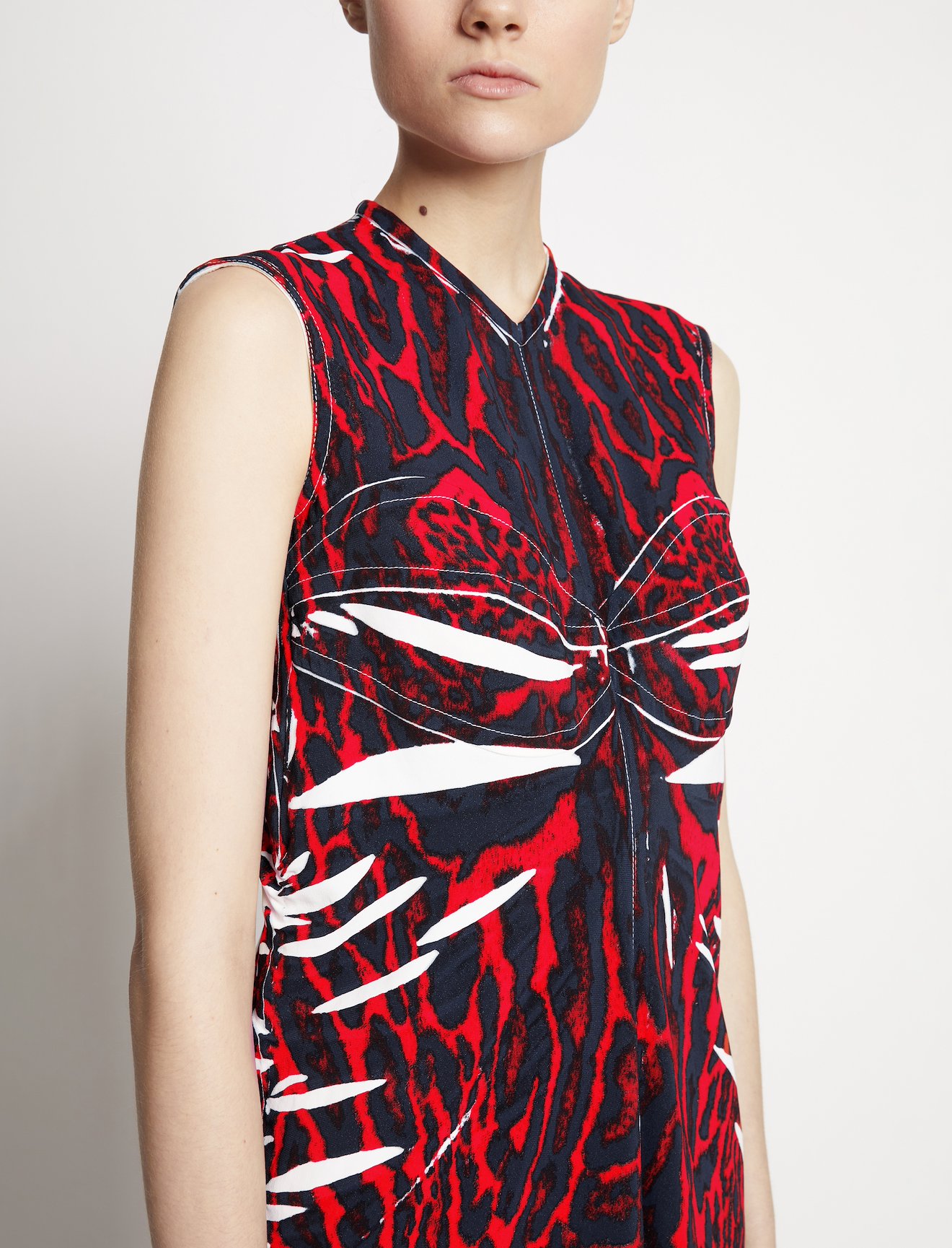 Garment Printed Crepe Dress #3